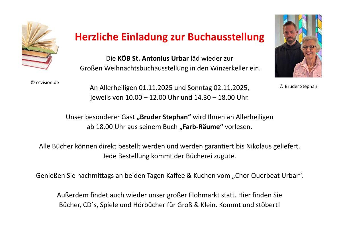 Anzeige Buchausstellung Urbar