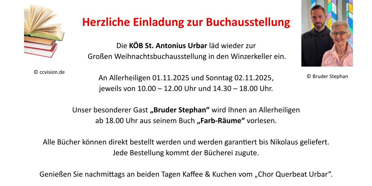 Anzeige Buchausstellung Urbar