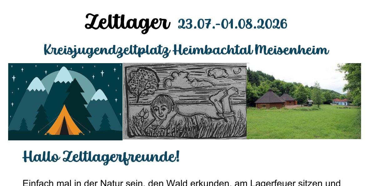 Zeltlager 2026