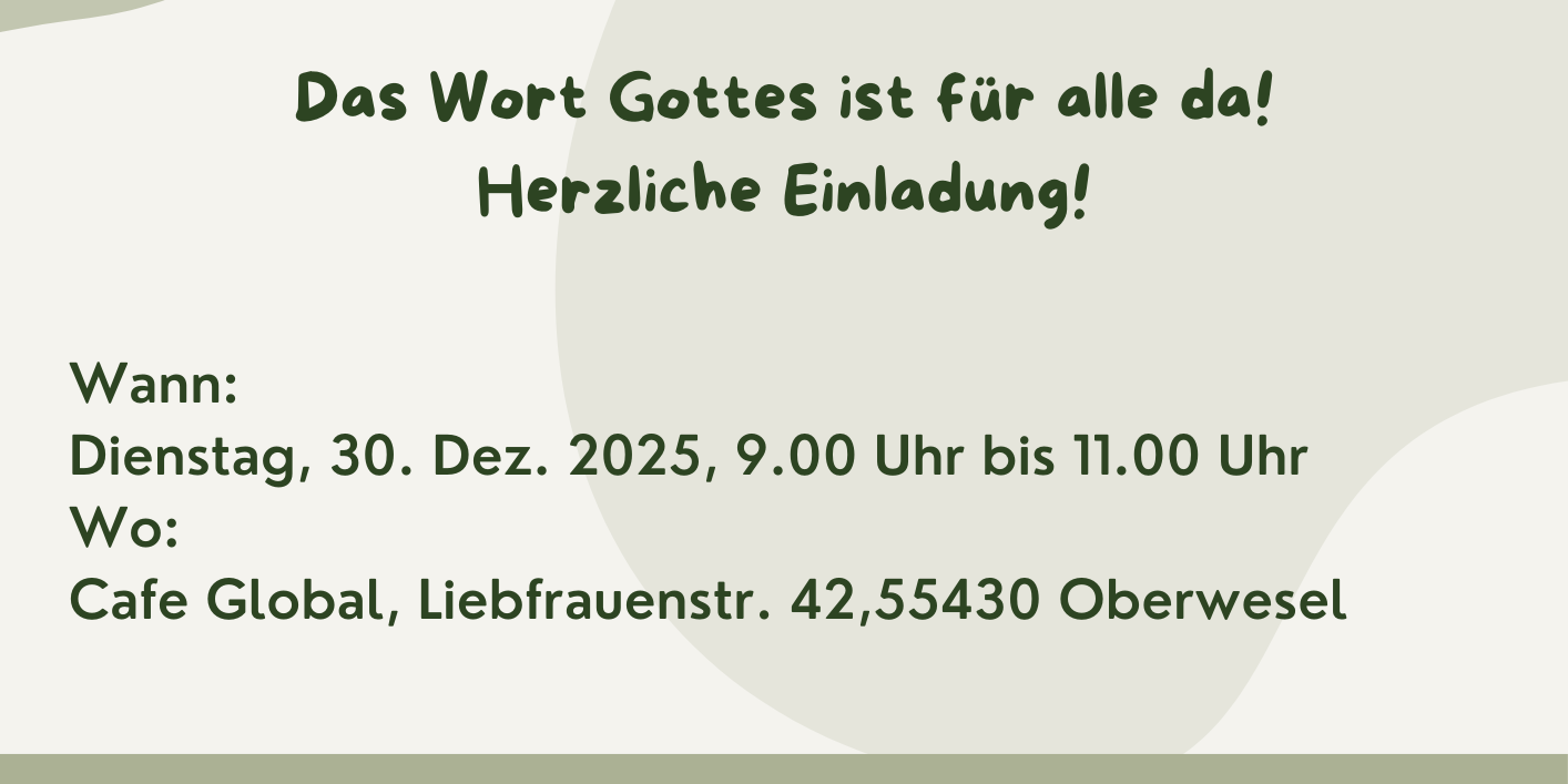 Bibel u. Frühstück 30.12.2025