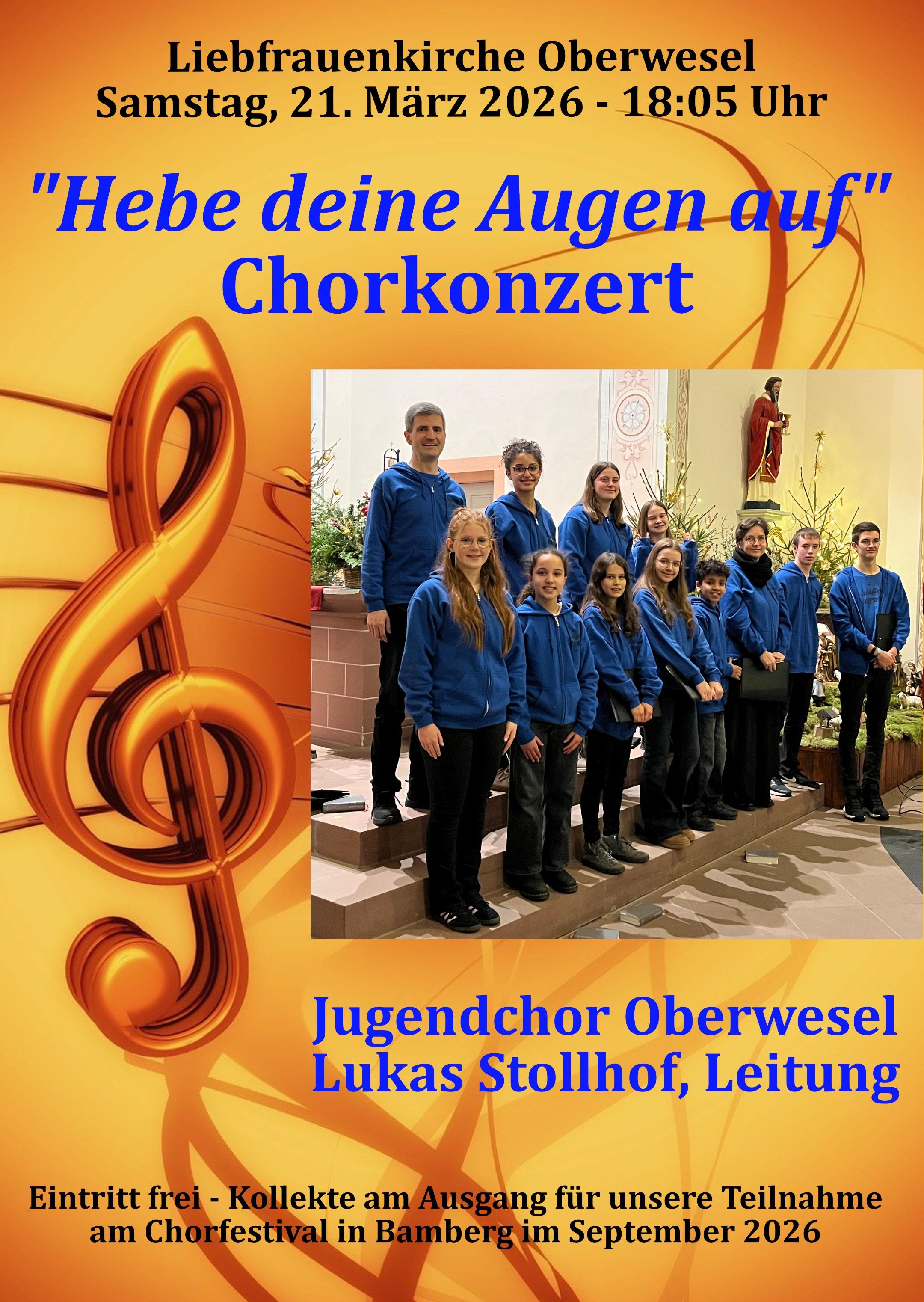 Jugendchor-Konzert-Plakat