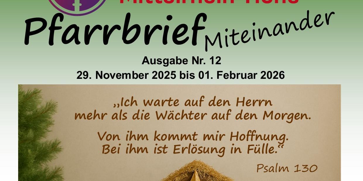 Pfarrbrief vom 01.12.2025 bis 31.01.2026