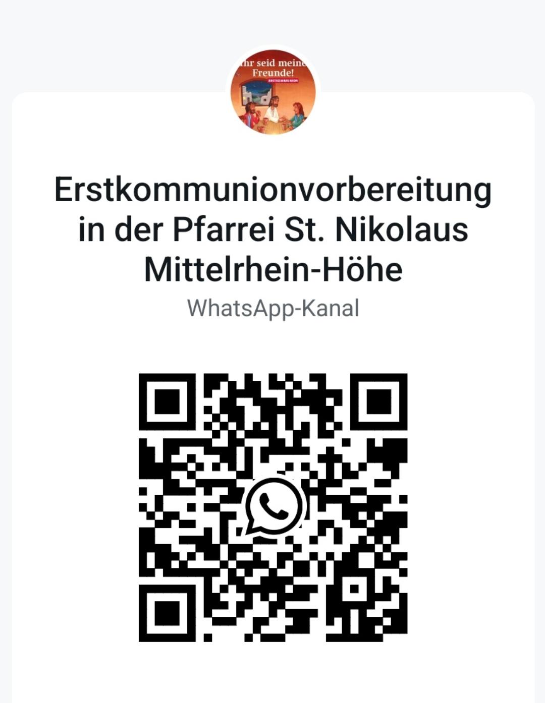 Whatsapp-Kanal der Erstkommunionvorbereitung