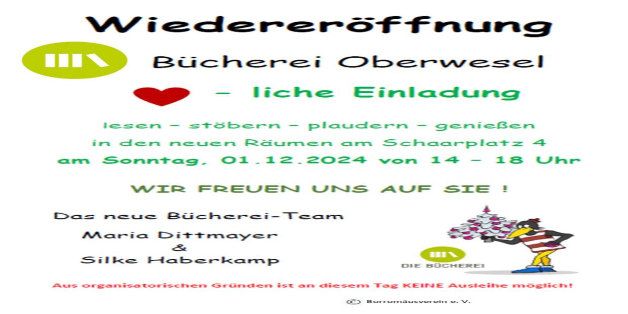 Wiedereröffnung köb Oberwesel